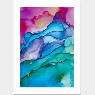 Colorful watercolor print Posters and Art